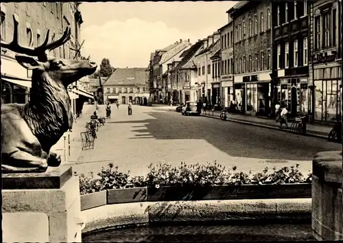 Ak Großenhain Sachsen, Karl Marx Platz, Frauenmarkt, Geschäfte