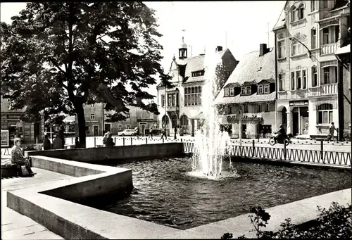 Ak Brand Erbisdorf Sachsen, Markt, Springbrunnen