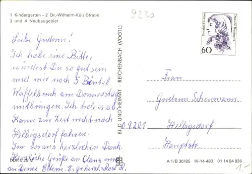 Ak Brand Erbisdorf Sachsen, Kindergarten, Dr Wilhelm Külz Straße, Neubaugebiet