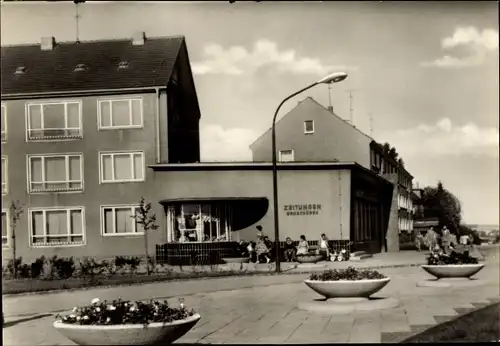 Ak Mittweida in Sachsen, Bahnhofsvorplatz, Kiosk