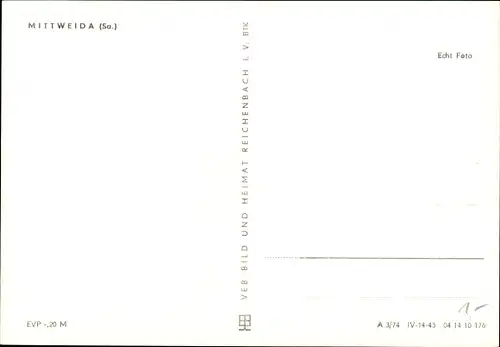 Ak Mittweida in Sachsen, Panorama