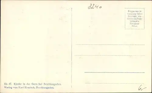 Ak Maria Gern Berchtesgaden in Oberbayern, Kirche, Berge