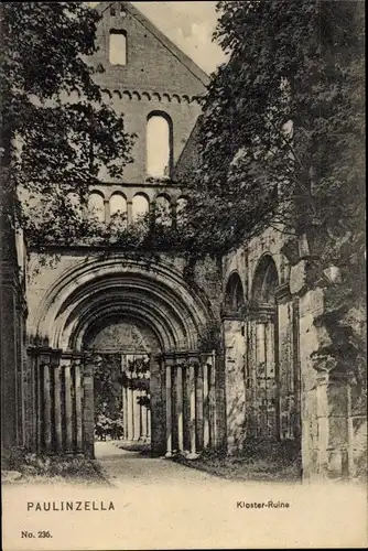 Ak Paulinzella Rottenbach Königsee in Thüringen, Klosterruine