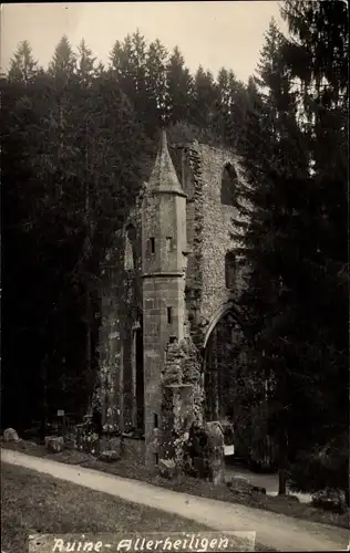 Ak Oppenau im Schwarzwald, Klosterruine Allerheiligen