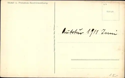 Ak Rochlitz an der Mulde, Rochlitzer Berg, Friedrich August Turm, Blick vom Silbertal