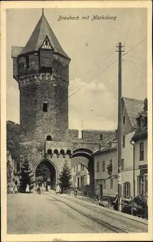 Ak Braubach am Rhein, Marksburg