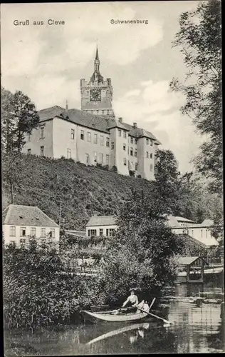 Ak Kleve am Niederrhein, Burg Schwanenburg