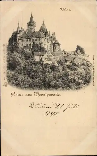 Ak Wernigerode am Harz, Schloss
