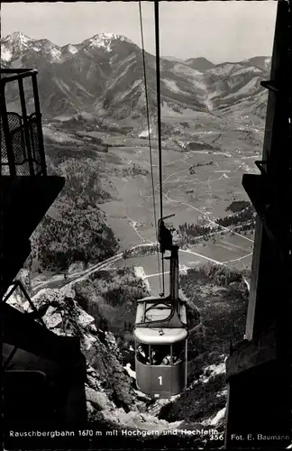 Ak Ruhpolding in Oberbayern, Rauschbergbahn, Hochgern, Hochfelln