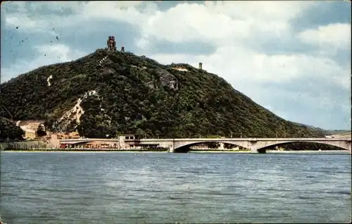 Ak Syburg Dortmund Nordrhein Westfalen, Stausee mit Hohensyburg-Denkmal