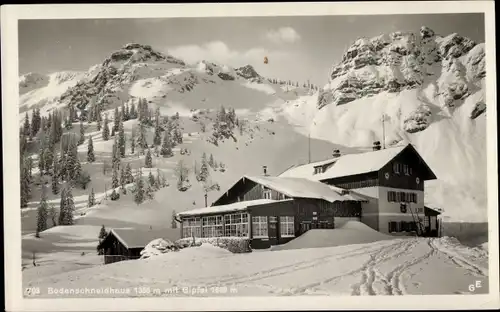 Ak Schliersee in Oberbayern, Unterkunftshaus Bodenschneidhaus, Winter, Schnee