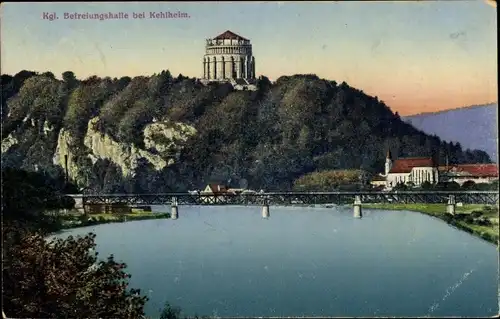 Ak Kelheim an der Donau Niederbayern, Kgl. Befreiungshalle