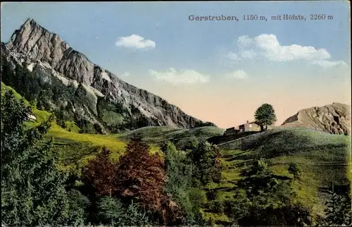 Ak Gerstruben Oberstdorf im Oberallgäu, mit Höfats