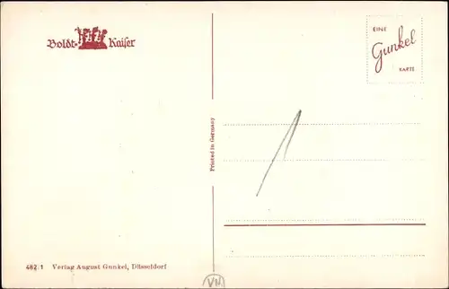 Scherenschnitt Ak O du schöner Westerwald