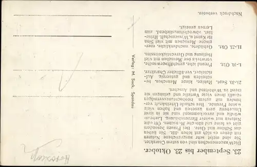 Ak Sternzeichen Waage, Libra, 24. September bis 23. Oktober