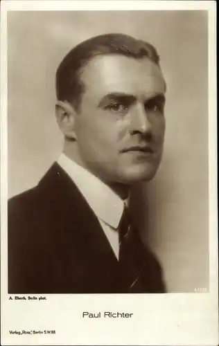 Ak Schauspieler Paul Richter, Portrait, Ross Verlag 475/2