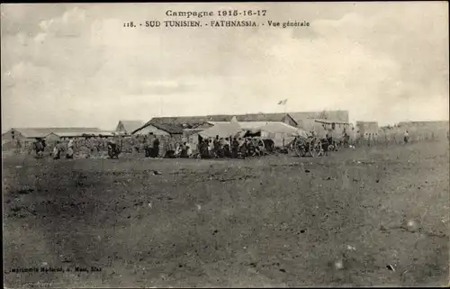 Ak Campagne 1918, Su Tunisien, Fathnassia, Vue generale