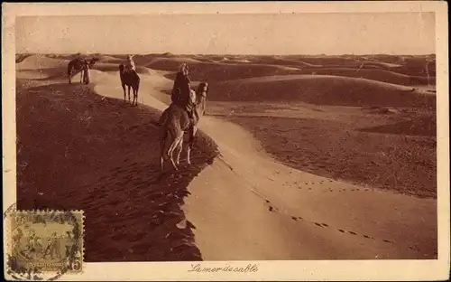 Ak La mer de sable, Maghreb, Wüste, Kamele
