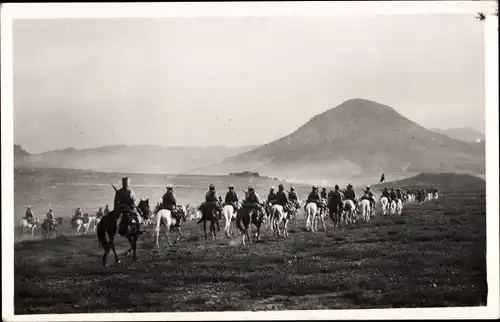 Foto Ak Marokko, Französische Kolonialkrieger, Reiter