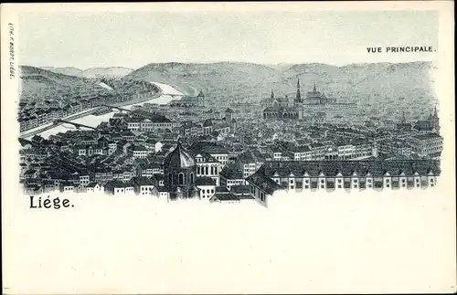 Ak Liège Lüttich Wallonien, Gesamtansicht