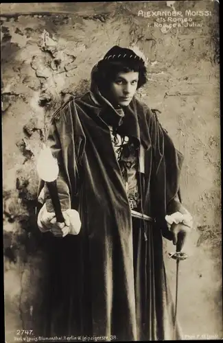 Ak Schauspieler Alexander Moissi, Als Romeo in Romeo und Julia, Shakespeare