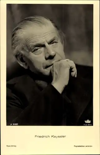 Ak Schauspieler Friedrich Kayssler, Portrait