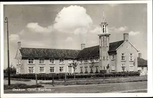 Ak Dokkum Dongeradeel Friesland Niederlande, Geref. Rusthuis