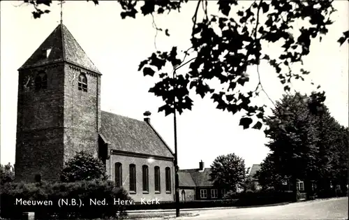 Ak Meeuwen Nordbrabant Niederlande, Ned. Herv. Kerk