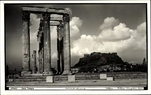 Ak Athen Griechenland, Zeus Tempel