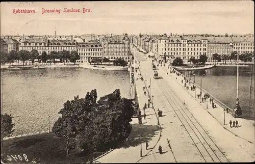 Ak København Kopenhagen Dänemark, Dronning Louises Bro
