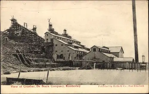 Ak Kimberley Südafrika, View of Crusher, De Beers Company, Diamantenmine, Edelsteingewinnung