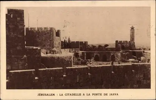 Ak Jerusalem Israel, La Citadelle a la Porte de Jaffa