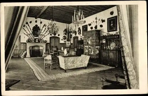 Ak Orlík nad Vltavou Altsattel Südböhmen, Zamek, Inneres des Schlosses