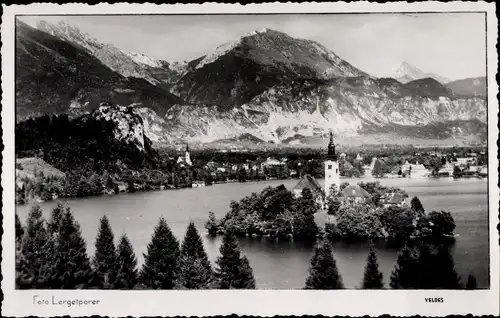 Ak Bled Veldes Slowenien, Totalansicht