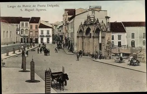 Ak Ponta Delgada Sao Miguel Azoren, Largo da Matriz, S. Miguel Acores