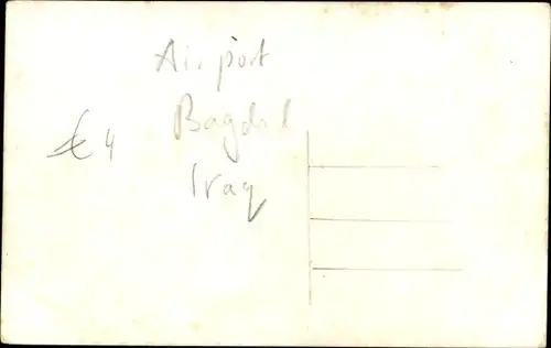 Foto Ak Bagdad Irak, Flughafen