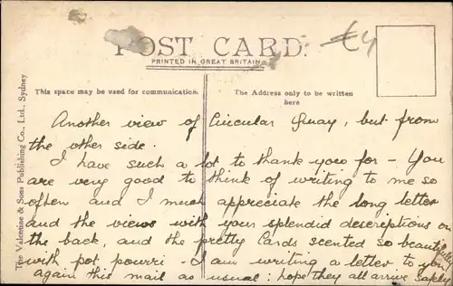 Ak Sydney Australien, Circular Quay, Straßenbahnen