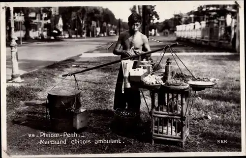 Ak Phnom Penh Kambodscha, Marchand chinois ambulant