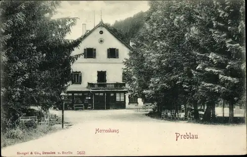 Ak Gräbern Prebl Kärnten, Herrenhaus