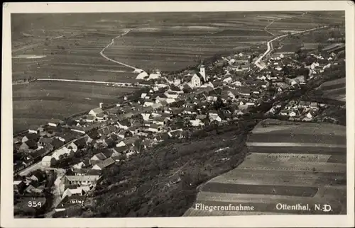 Ak Ottenthal in Niederösterreich, Fliegeraufnahme