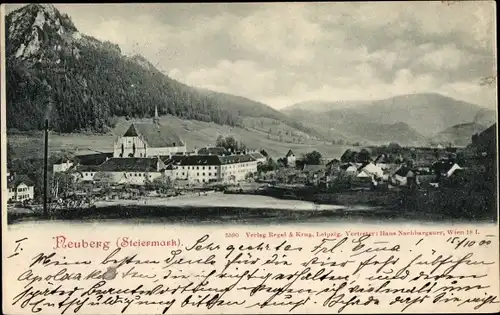 Ak Neuberg an der Mürz Steiermark, Totalansicht