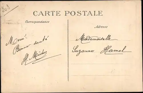Buchstaben Ak Saint Dizier Haute Marne, Un Bonjour de l'Hopital Brunswick