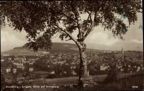 Ak Annaberg Buchholz Erzgebirge, Blick auf Annaberg, Panorama