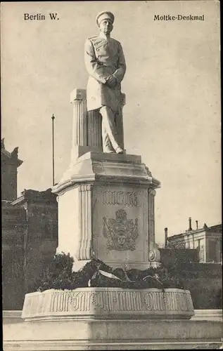 Ak Berlin Tiergarten, Moltke Denkmal