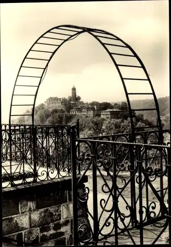Ak Greiz im Vogtland, Blick zum Oberen Schloss