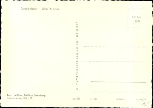 Ak Großenhain Sachsen, Altes Kloster