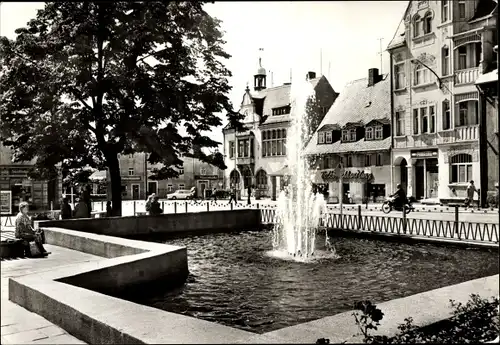 Ak Brand Erbisdorf Sachsen, Markt, Springbrunnen