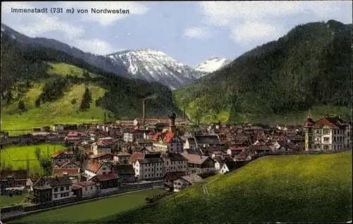 Ak Immenstadt im Allgäu Schwaben, Gesamtansicht von Nordwesten aus