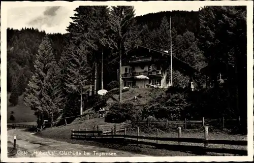 Ak Glashütte Kreuth am Tegernsee Oberbayern, Café Hubertus