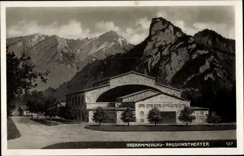 Ak Oberammergau in Oberbayern, Passionstheater